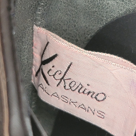 Kickerino Alaskan Black Suede Women's Kitten Heel Calf Boots Approx Size 8M - Picture 11 of 14